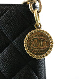 Quilted Caviar Medallion Tote