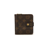 Monogram Compact Zippe Zipped Wallet