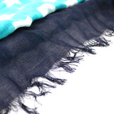 Oblong Scarf Blue