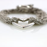 Mesh Heart Bracelet