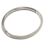 Silver Crystal Bangle