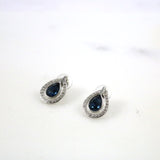 Blue Gem Earrings