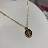 Repurposed Tory Burch Pendant Necklace