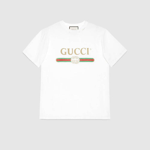 Oversize T-shirt with Gucci logo