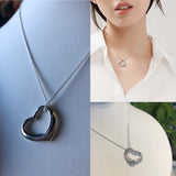 Open Heart Pendant Necklace