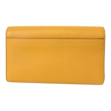 Grained Calfskin Crossbody Chain Clutch