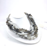 Multi-Strand Moonstone Mix Necklace