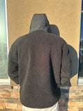 Unisex Black Sherpa Hoodie