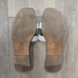 Oran Sandals - Blanc Piqures Havane