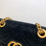 Velvet Matelasse Mini GG Marmont Shoulder Bag