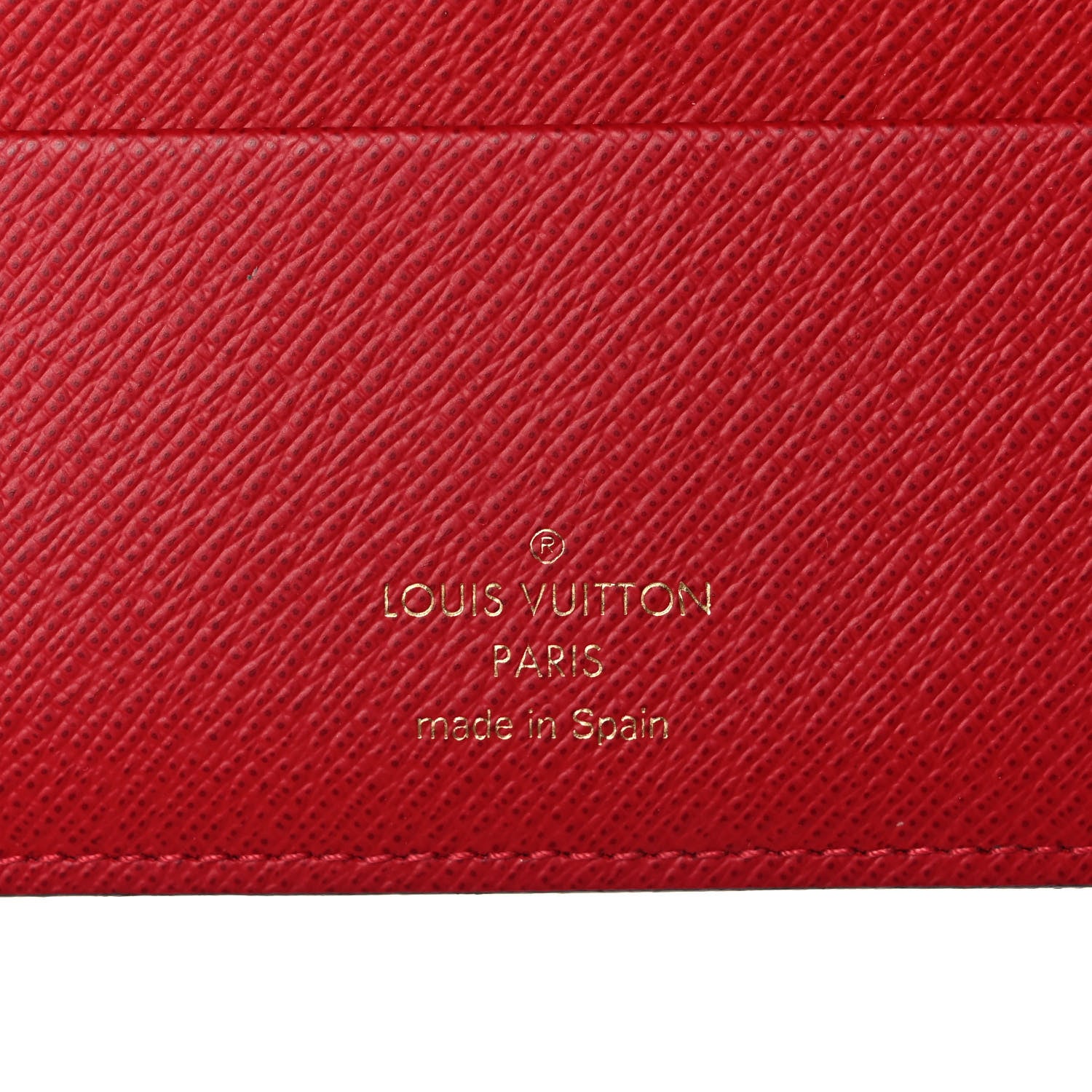 Louis Vuitton Wallet Insolite Damier Ebene Red in Canvas with