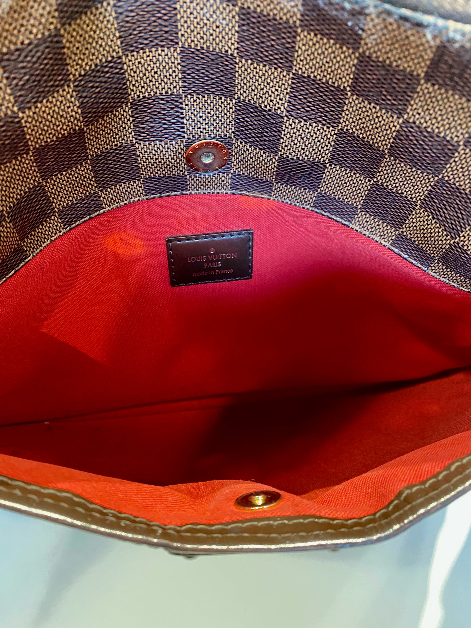 Louis Vuitton Bloomsbury PM Damier Ebene Canvas Crossbody Bag on SALE
