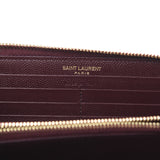 Grain De Poudre Matelasse Chevron Monogram Zip Around Wallet Rouge Legion